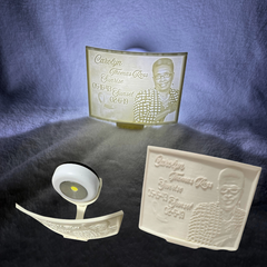 Custom Lithophane Portrait with Stand – Personalized 3D Photo Light