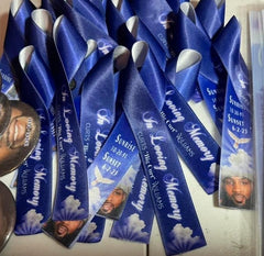 Personalized Memorial Ribbons/Memorial favors