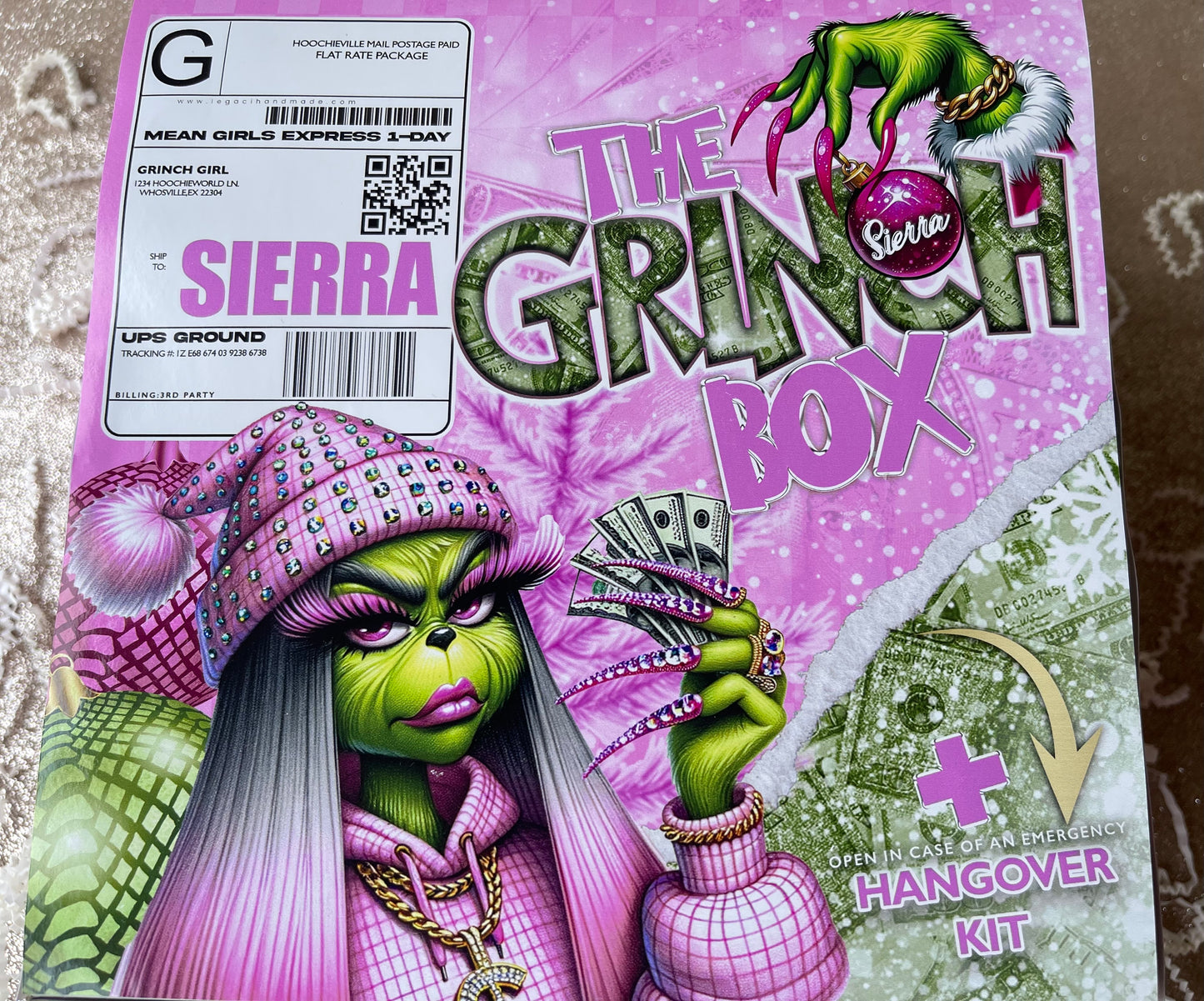 DRINK UP GRINCHES GAME BOARD