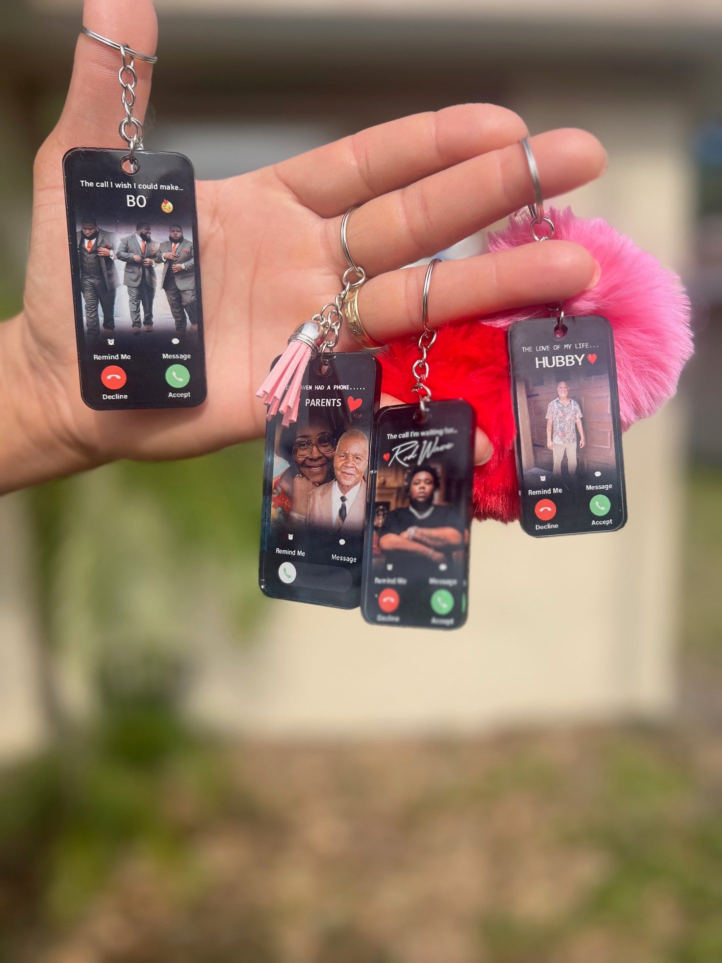 Phone Call Keychain/Memorial