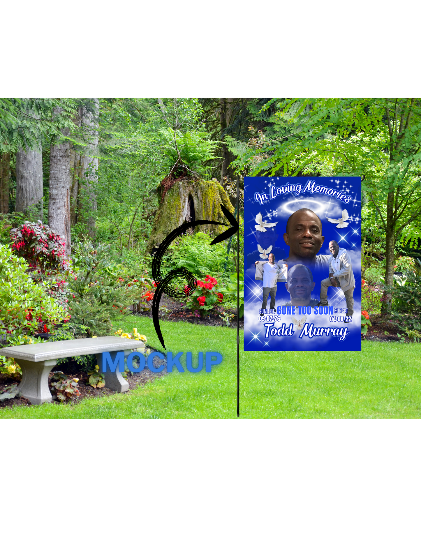 Memorial Garden Flag - Double Sided