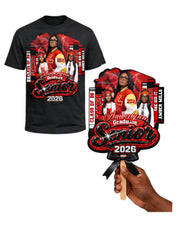 Grad T-Shirt Templates RED AND BLACK DESIGN