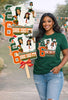 Grad T-Shirt Templates GREEN AND ORANGE DESIGN