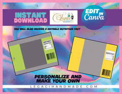 Blank Chip Bag Template