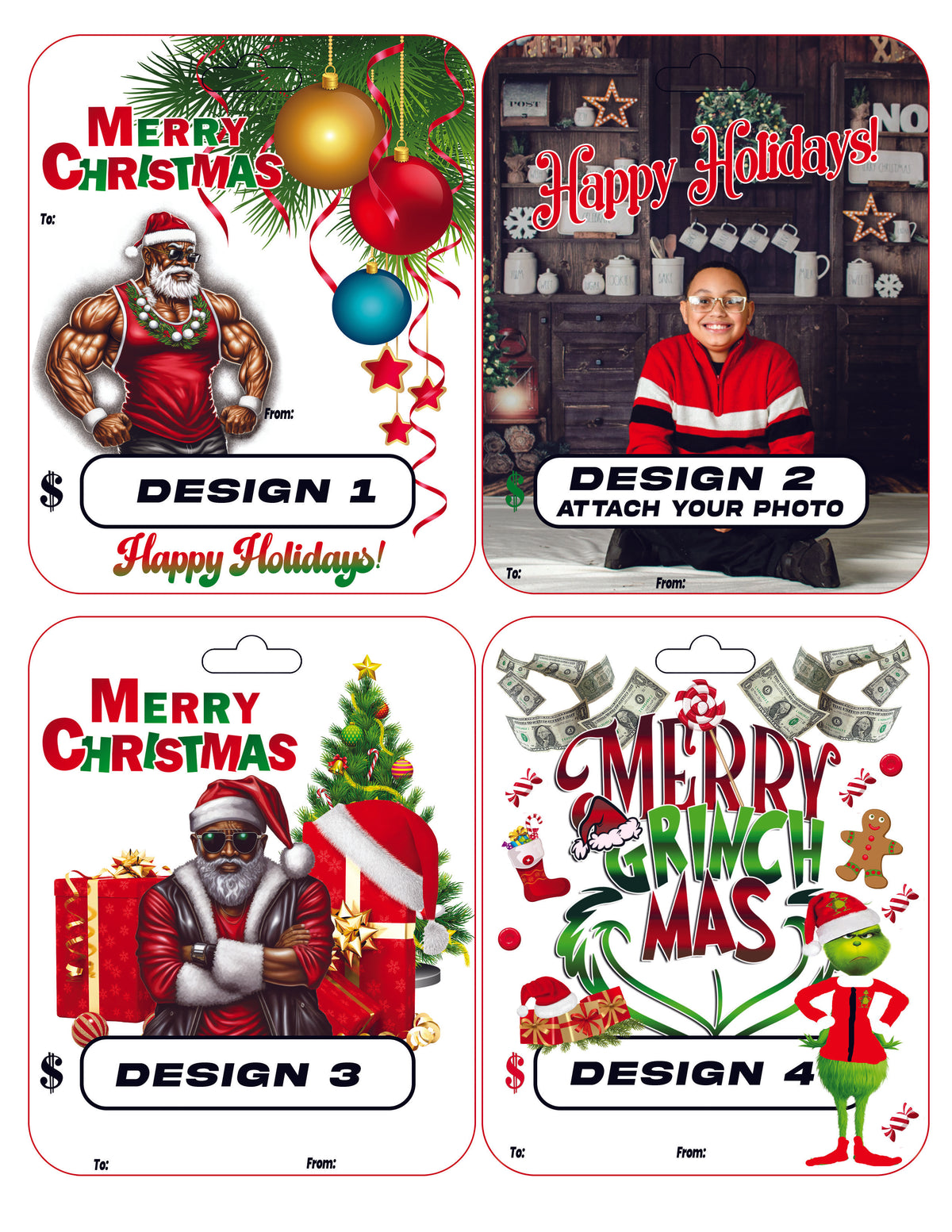 Christmas Money Card Holder, Christmas Money, Money Card, Stocking Stuffers