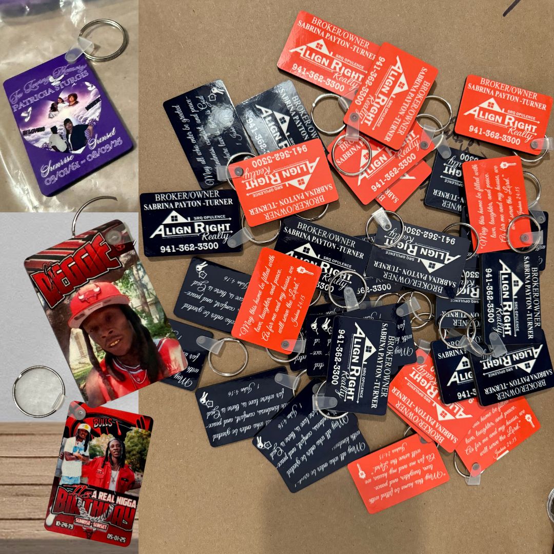 Personalized Double-Sided Keychain