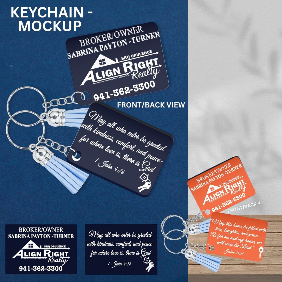 Personalized Double-Sided Keychain