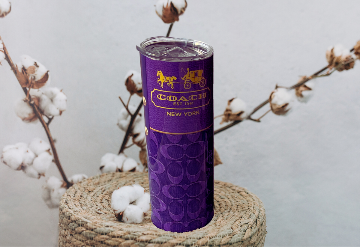 Purple Inspired Coach Tumbler