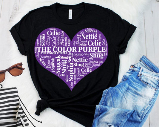 Color Purple Graphic T-Shirt