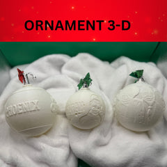 3D Lithophane Ornament – Custom Photo Gift
